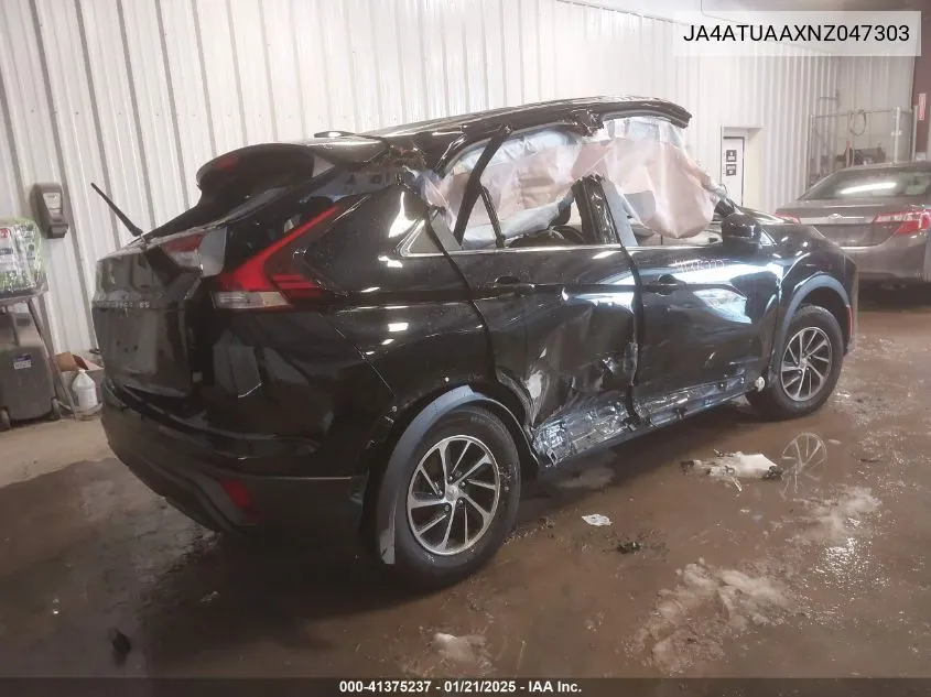 2022 Mitsubishi Eclipse Cross Es S-Awc VIN: JA4ATUAAXNZ047303 Lot: 41375237