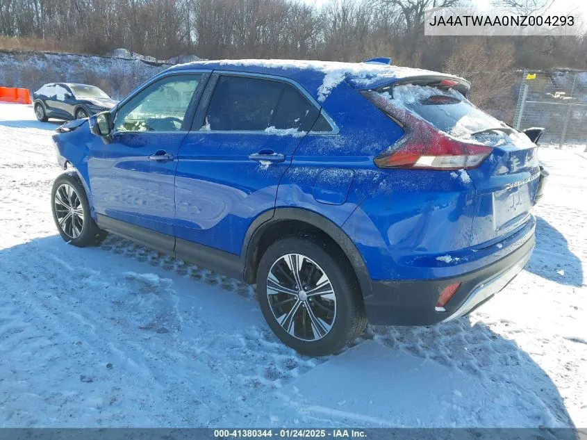 2022 Mitsubishi Eclipse Cross Se S-Awc/Se Special Edition S-Awc/Sel S-Awc/Sel Special Edition S-Awc VIN: JA4ATWAA0NZ004293 Lot: 41380344