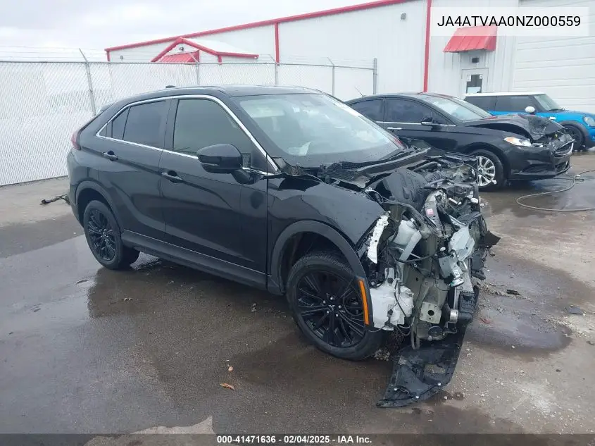 2022 Mitsubishi Eclipse Cross Le S-Awc VIN: JA4ATVAA0NZ000559 Lot: 41471636