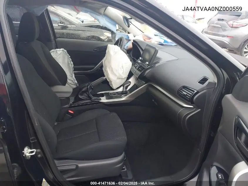 2022 Mitsubishi Eclipse Cross Le S-Awc VIN: JA4ATVAA0NZ000559 Lot: 41471636