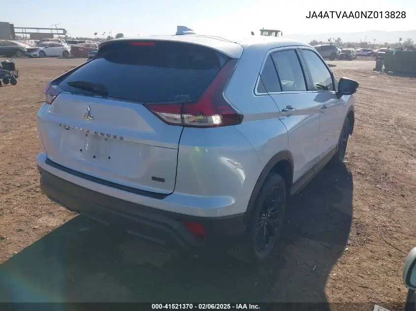 2022 Mitsubishi Eclipse Cross Le S-Awc VIN: JA4ATVAA0NZ013828 Lot: 41521370