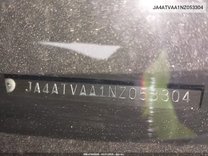 2022 Mitsubishi Eclipse Cross Le S-Awc VIN: JA4ATVAA1NZ053304 Lot: 41883458