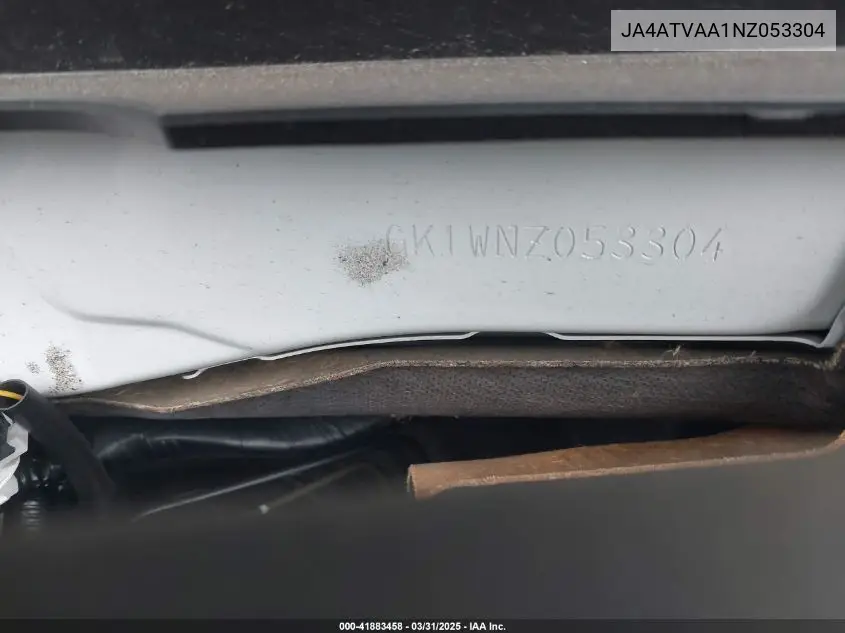 2022 Mitsubishi Eclipse Cross Le S-Awc VIN: JA4ATVAA1NZ053304 Lot: 41883458
