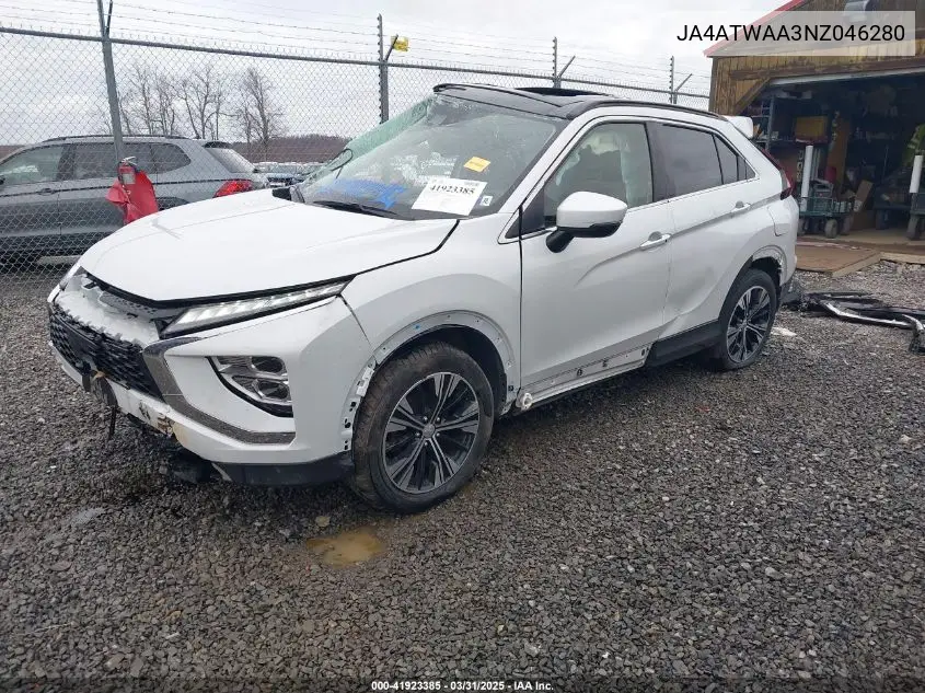 2022 Mitsubishi Eclipse Cross Se S-Awc/Se Special Edition S-Awc/Sel S-Awc/Sel Special Edition S-Awc VIN: JA4ATWAA3NZ046280 Lot: 41923385