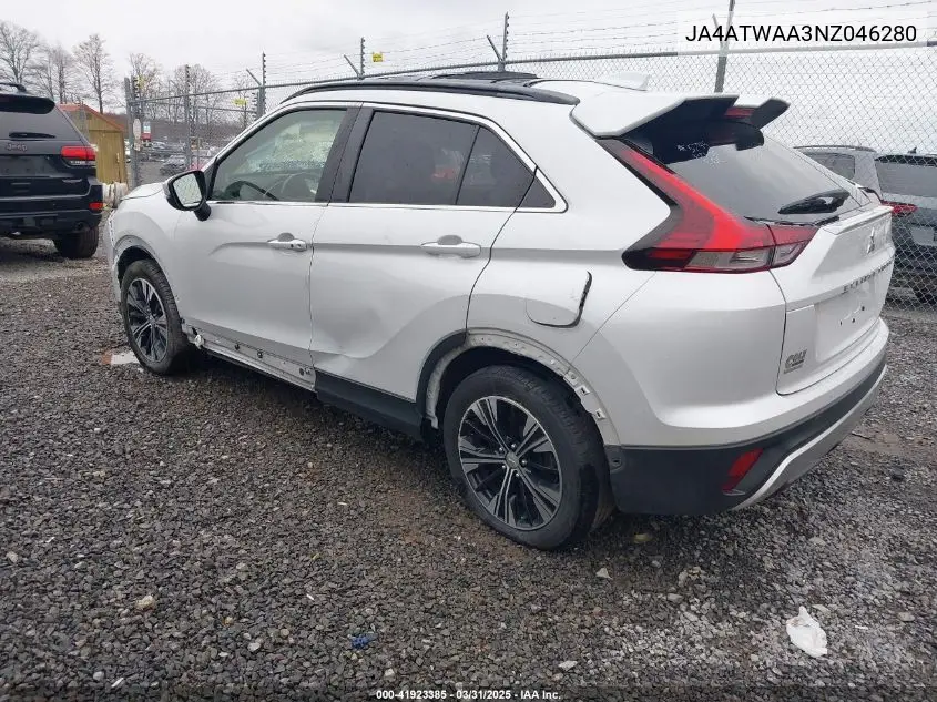 2022 Mitsubishi Eclipse Cross Se S-Awc/Se Special Edition S-Awc/Sel S-Awc/Sel Special Edition S-Awc VIN: JA4ATWAA3NZ046280 Lot: 41923385