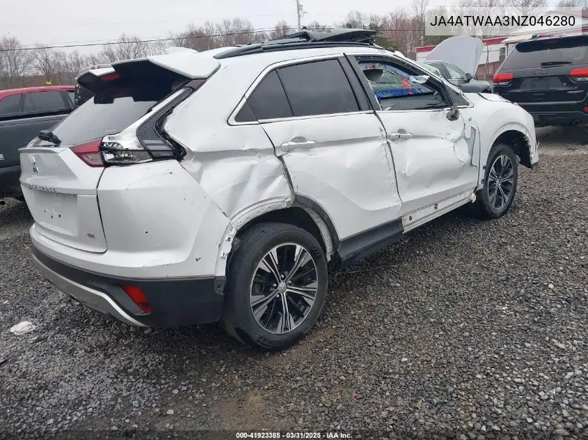2022 Mitsubishi Eclipse Cross Se S-Awc/Se Special Edition S-Awc/Sel S-Awc/Sel Special Edition S-Awc VIN: JA4ATWAA3NZ046280 Lot: 41923385