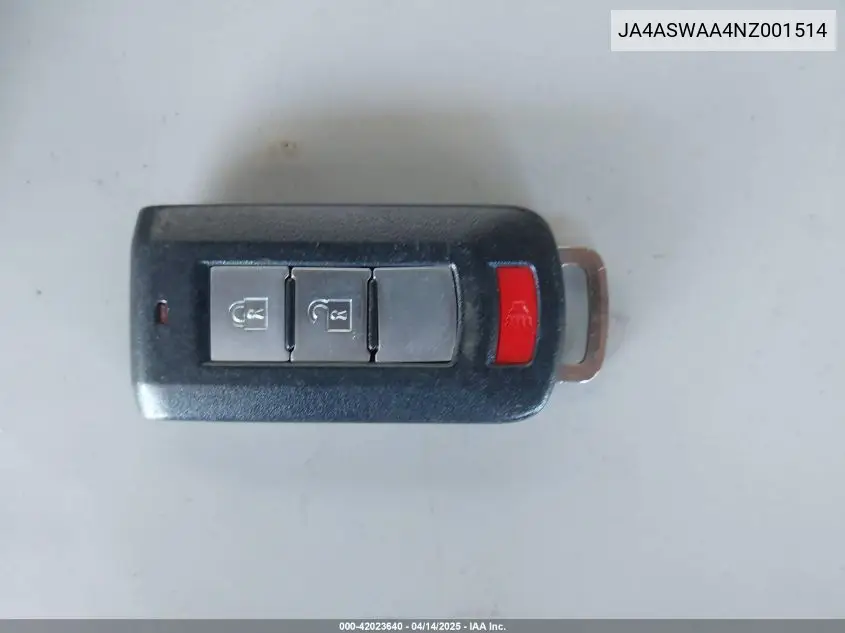 2022 Mitsubishi Eclipse Cross Se/Se Special Edition/Sel/Sel Special Edition VIN: JA4ASWAA4NZ001514 Lot: 42023640