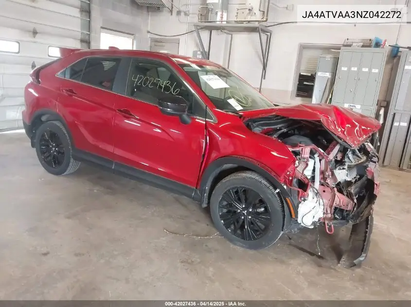 2022 Mitsubishi Eclipse Cross Le S-Awc VIN: JA4ATVAA3NZ042272 Lot: 42027436