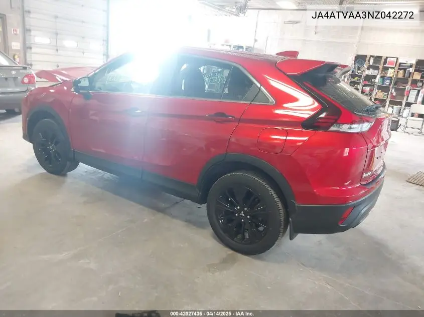 2022 Mitsubishi Eclipse Cross Le S-Awc VIN: JA4ATVAA3NZ042272 Lot: 42027436