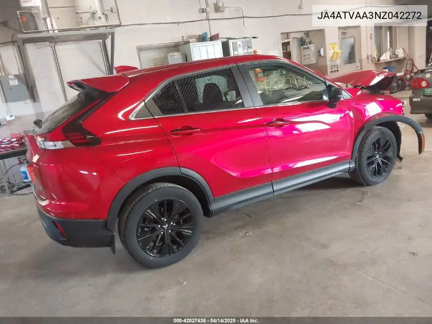 2022 Mitsubishi Eclipse Cross Le S-Awc VIN: JA4ATVAA3NZ042272 Lot: 42027436