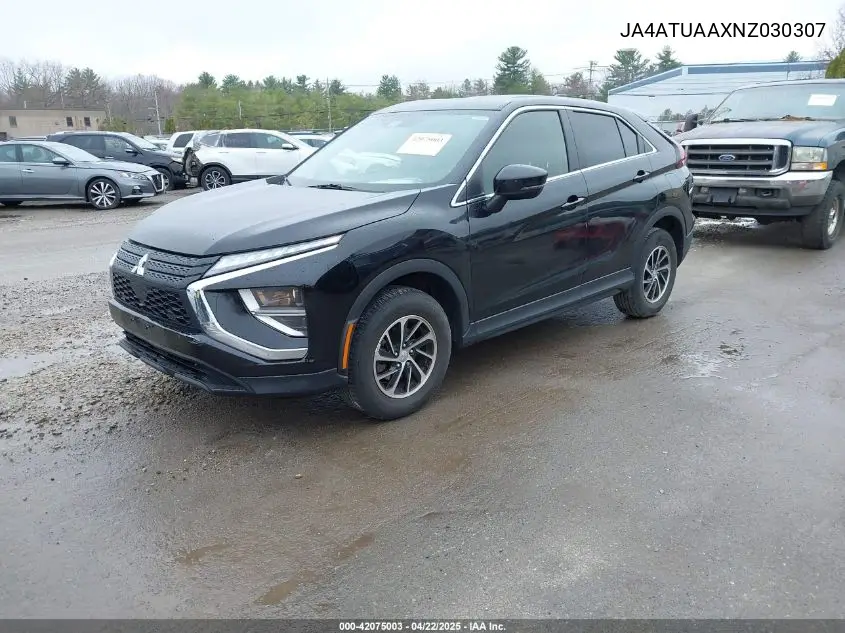 2022 Mitsubishi Eclipse Cross Es S-Awc VIN: JA4ATUAAXNZ030307 Lot: 42075003