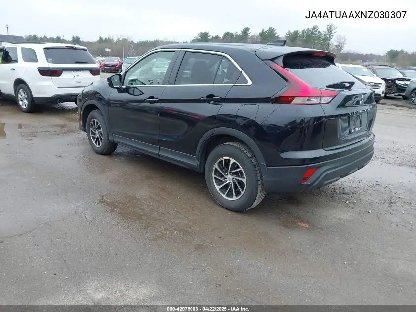 2022 Mitsubishi Eclipse Cross Es S-Awc VIN: JA4ATUAAXNZ030307 Lot: 42075003