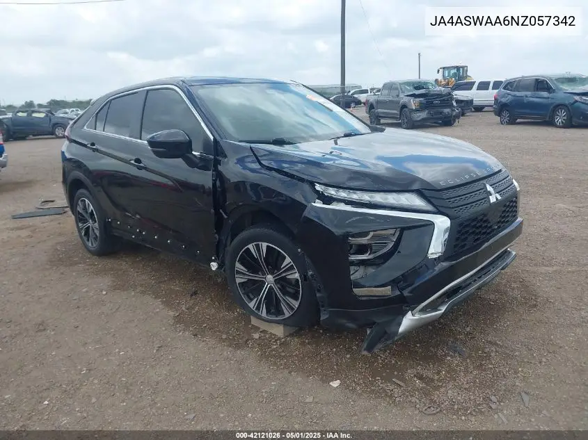 2022 Mitsubishi Eclipse Cross Se/Se Special Edition/Sel/Sel Special Edition VIN: JA4ASWAA6NZ057342 Lot: 42121026