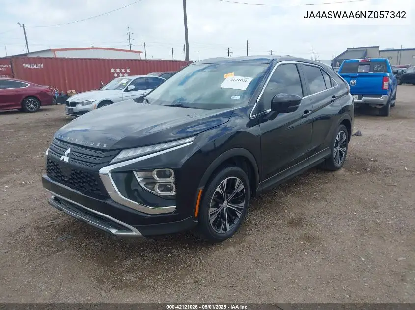 2022 Mitsubishi Eclipse Cross Se/Se Special Edition/Sel/Sel Special Edition VIN: JA4ASWAA6NZ057342 Lot: 42121026