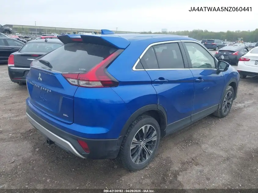 2022 Mitsubishi Eclipse Cross VIN: JA4ATWAA5NZ060441 Lot: 42135163