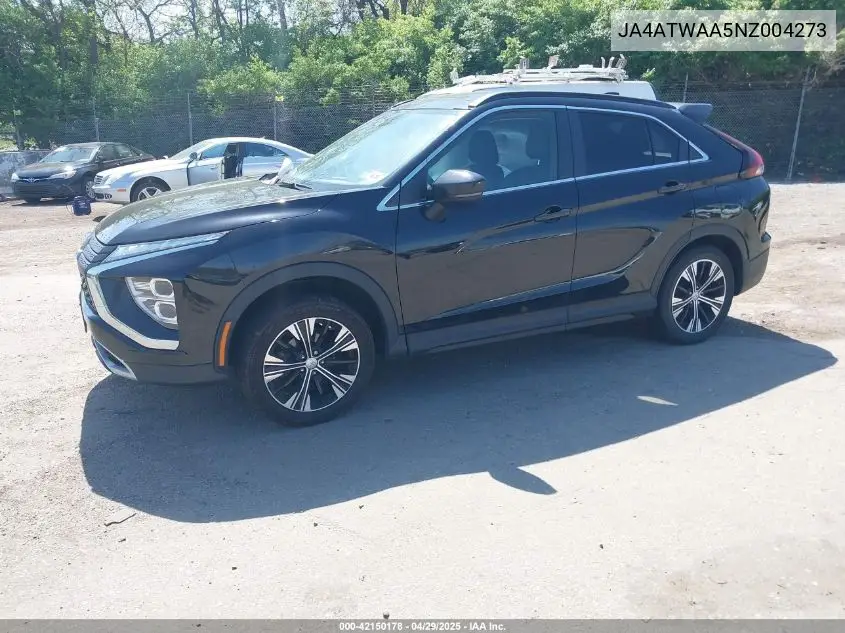 2022 Mitsubishi Eclipse Cross Se S-Awc/Se Special Edition S-Awc/Sel S-Awc/Sel Special Edition S-Awc VIN: JA4ATWAA5NZ004273 Lot: 42150178