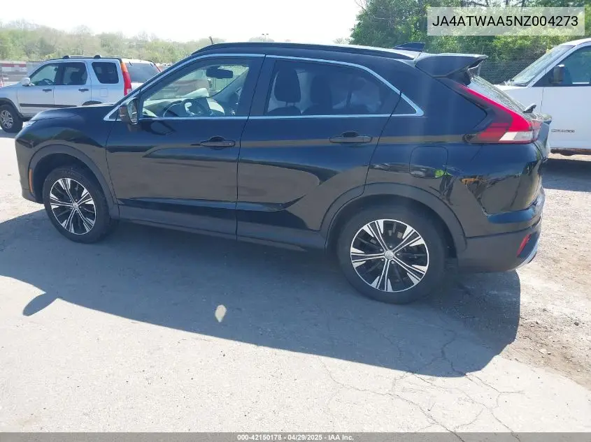 2022 Mitsubishi Eclipse Cross Se S-Awc/Se Special Edition S-Awc/Sel S-Awc/Sel Special Edition S-Awc VIN: JA4ATWAA5NZ004273 Lot: 42150178