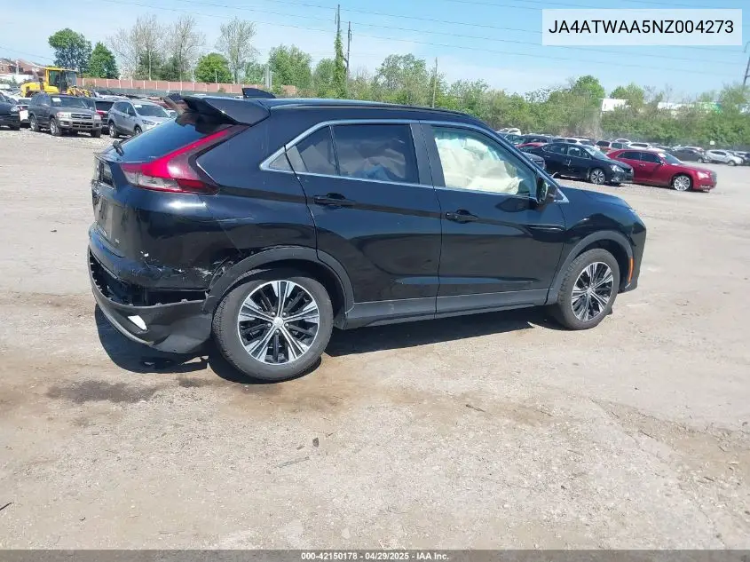 2022 Mitsubishi Eclipse Cross Se S-Awc/Se Special Edition S-Awc/Sel S-Awc/Sel Special Edition S-Awc VIN: JA4ATWAA5NZ004273 Lot: 42150178