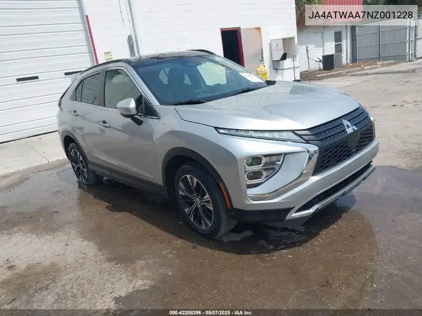 2022 Mitsubishi Eclipse Cross Se /Se Special Edition /Sel /Sel Special Edition VIN: JA4ATWAA7NZ001228 Lot: 42208396