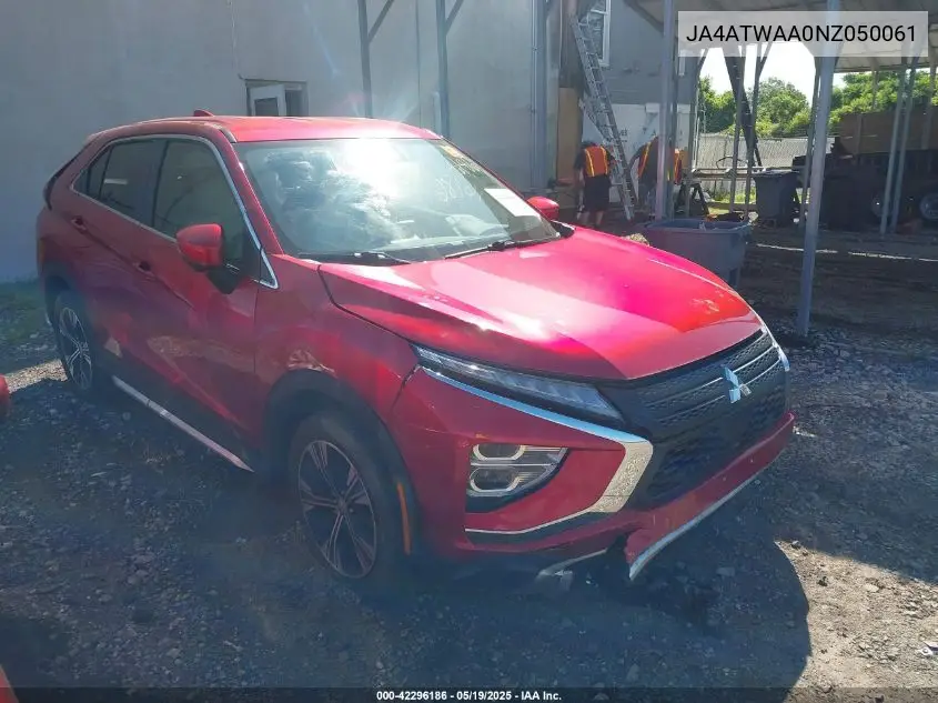 2022 Mitsubishi Eclipse Cross Se S-Awc/Se Special Edition S-Awc/Sel S-Awc/Sel Special Edition S-Awc VIN: JA4ATWAA0NZ050061 Lot: 42296186