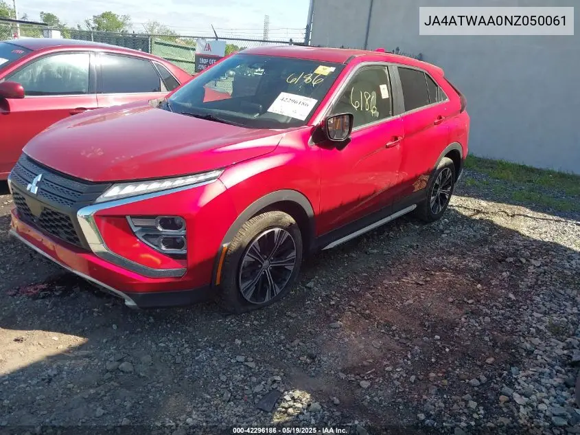 2022 Mitsubishi Eclipse Cross Se S-Awc/Se Special Edition S-Awc/Sel S-Awc/Sel Special Edition S-Awc VIN: JA4ATWAA0NZ050061 Lot: 42296186