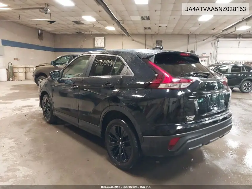 2022 Mitsubishi Eclipse Cross Le S-Awc VIN: JA4ATVAA5NZ028163 Lot: 42445918
