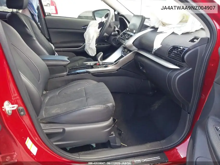 2022 Mitsubishi Eclipse Cross Se S-Awc/Se Special Edition S-Awc/Sel S-Awc/Sel Special Edition S-Awc VIN: JA4ATWAA9NZ004907 Lot: 42535047