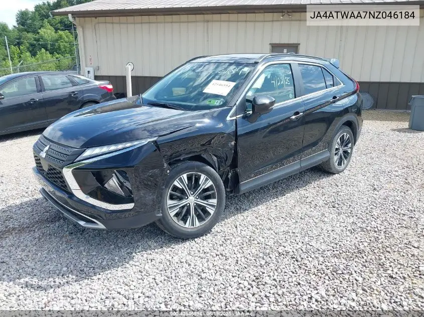 2022 Mitsubishi Eclipse Cross VIN: JA4ATWAA7NZ046184 Lot: 42546594