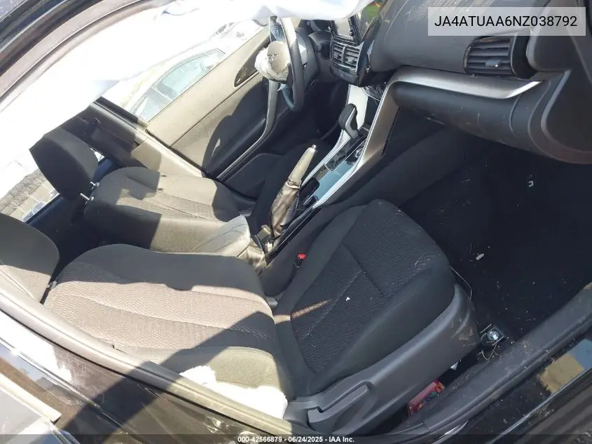 2022 Mitsubishi Eclipse Cross Es S-Awc VIN: JA4ATUAA6NZ038792 Lot: 42566879