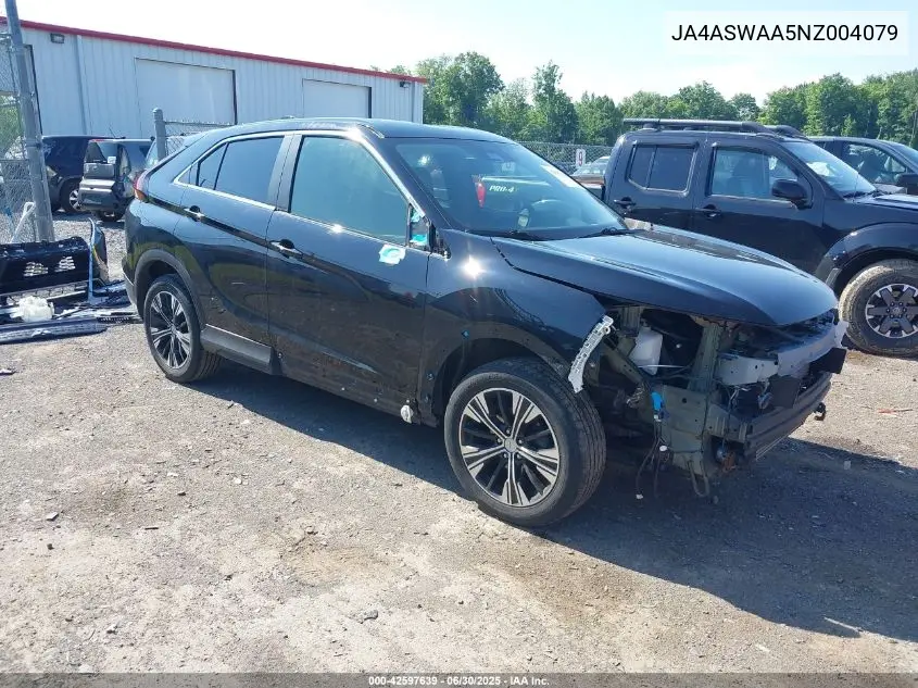 2022 Mitsubishi Eclipse Cross Se/Se Special Edition/Sel/Sel Special Edition VIN: JA4ASWAA5NZ004079 Lot: 42597639