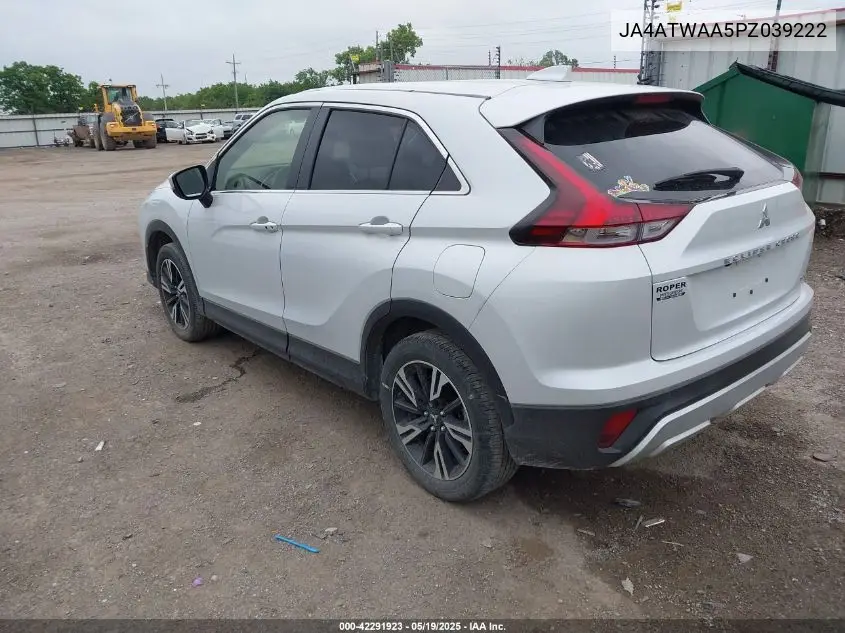 2023 Mitsubishi Eclipse Cross Se S-Awc VIN: JA4ATWAA5PZ039222 Lot: 42291923