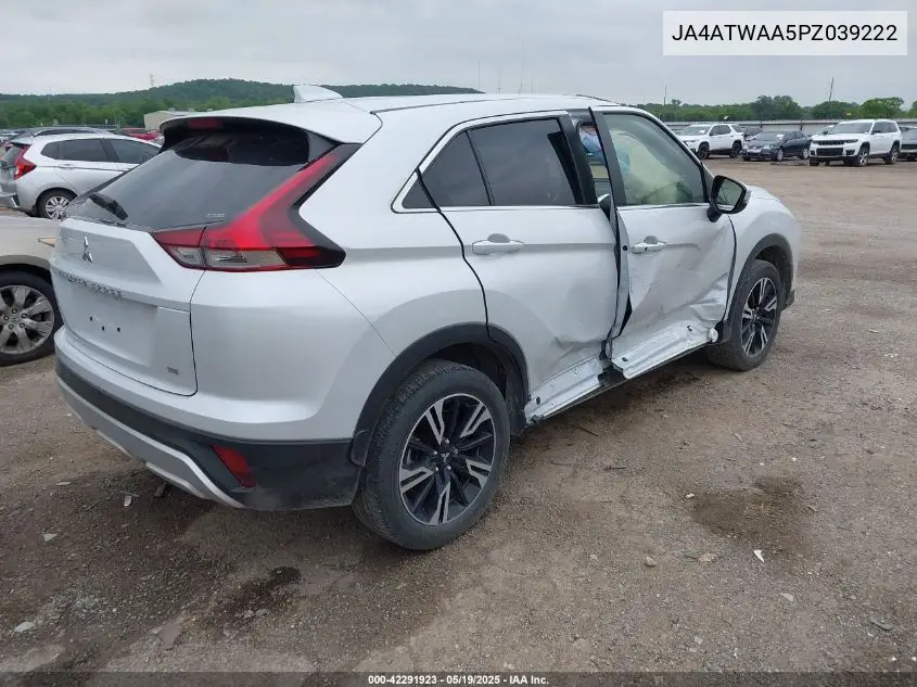 2023 Mitsubishi Eclipse Cross Se S-Awc VIN: JA4ATWAA5PZ039222 Lot: 42291923