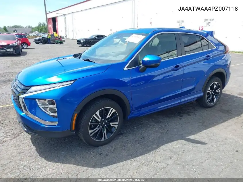 2023 Mitsubishi Eclipse Cross Se S-Awc/Sel S-Awc VIN: JA4ATWAA4PZ007118 Lot: 42453322