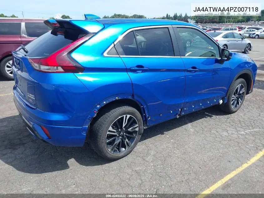 2023 Mitsubishi Eclipse Cross Se S-Awc/Sel S-Awc VIN: JA4ATWAA4PZ007118 Lot: 42453322