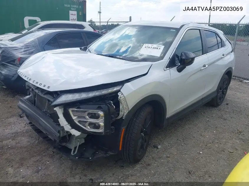 2023 Mitsubishi Eclipse Cross Le S-Awc/Ralliart S-Awc VIN: JA4ATVAA5PZ003069 Lot: 42614083