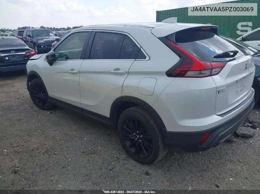 2023 Mitsubishi Eclipse Cross Le S-Awc/Ralliart S-Awc VIN: JA4ATVAA5PZ003069 Lot: 42614083