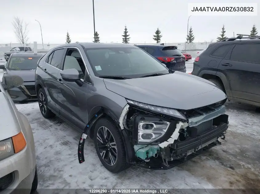 2024 Mitsubishi Eclipse Cross Le/Ralliart VIN: JA4ATVAA0RZ630832 Lot: 12206290