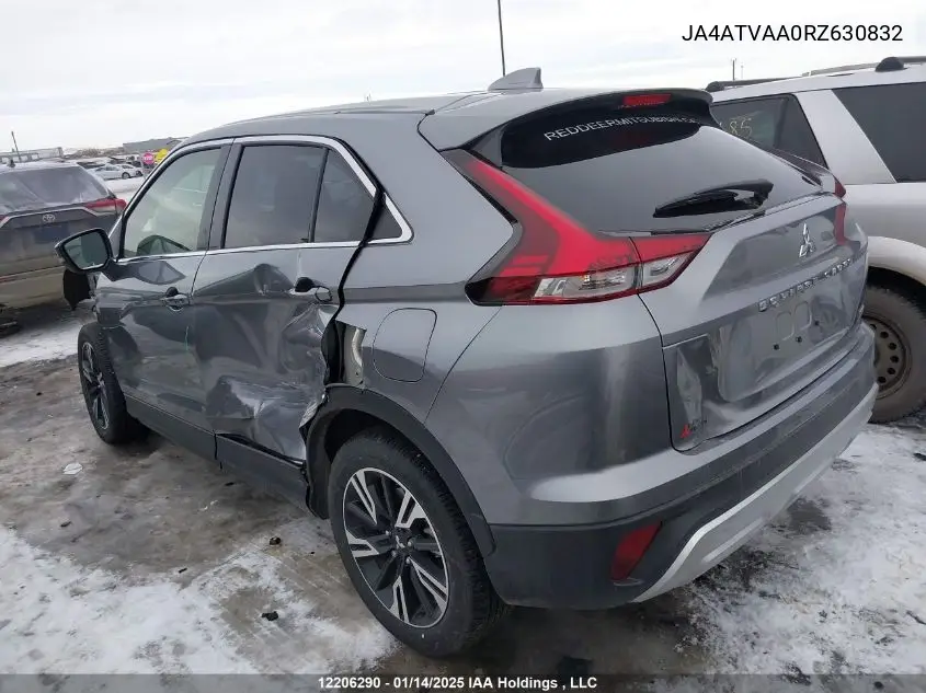 2024 Mitsubishi Eclipse Cross Le/Ralliart VIN: JA4ATVAA0RZ630832 Lot: 12206290