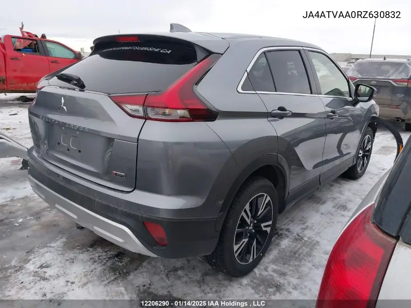 2024 Mitsubishi Eclipse Cross Le/Ralliart VIN: JA4ATVAA0RZ630832 Lot: 12206290