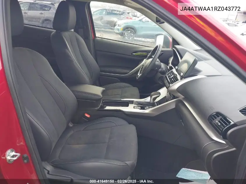 2024 Mitsubishi Eclipse Cross Se/Sel VIN: JA4ATWAA1RZ043772 Lot: 41649150