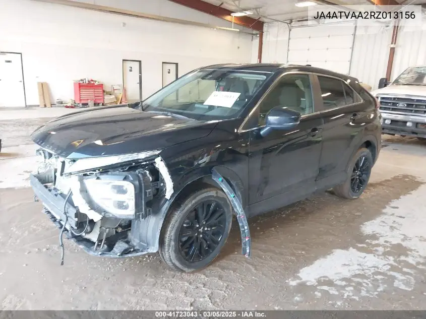 2024 Mitsubishi Eclipse Cross Le VIN: JA4ATVAA2RZ013156 Lot: 41723043