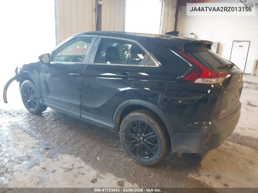 2024 Mitsubishi Eclipse Cross Le VIN: JA4ATVAA2RZ013156 Lot: 41723043
