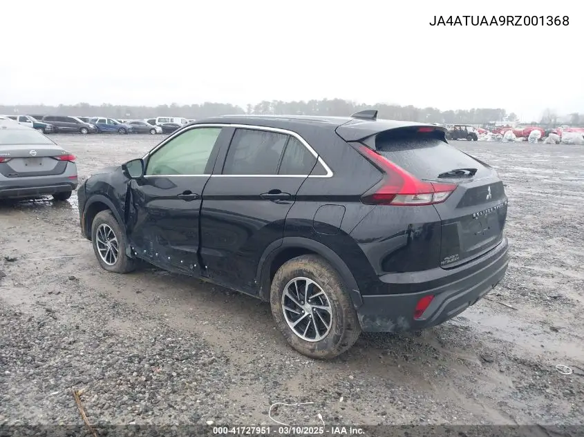 2024 Mitsubishi Eclipse Cross Es VIN: JA4ATUAA9RZ001368 Lot: 41727951