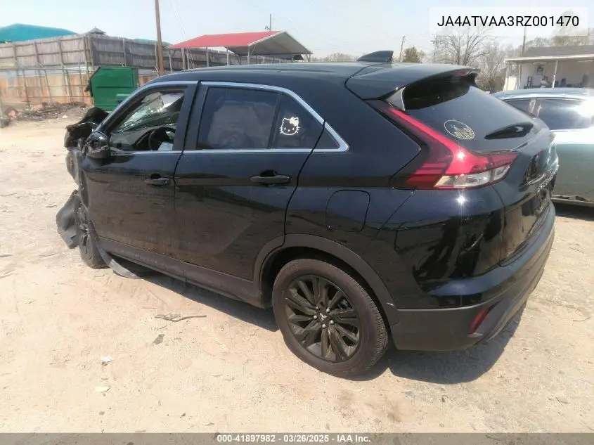 2024 Mitsubishi Eclipse Cross Black Edition S-Awc/Le/Ralliart S-Awc/Se VIN: JA4ATVAA3RZ001470 Lot: 41897982