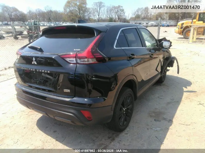 2024 Mitsubishi Eclipse Cross Black Edition S-Awc/Le/Ralliart S-Awc/Se VIN: JA4ATVAA3RZ001470 Lot: 41897982
