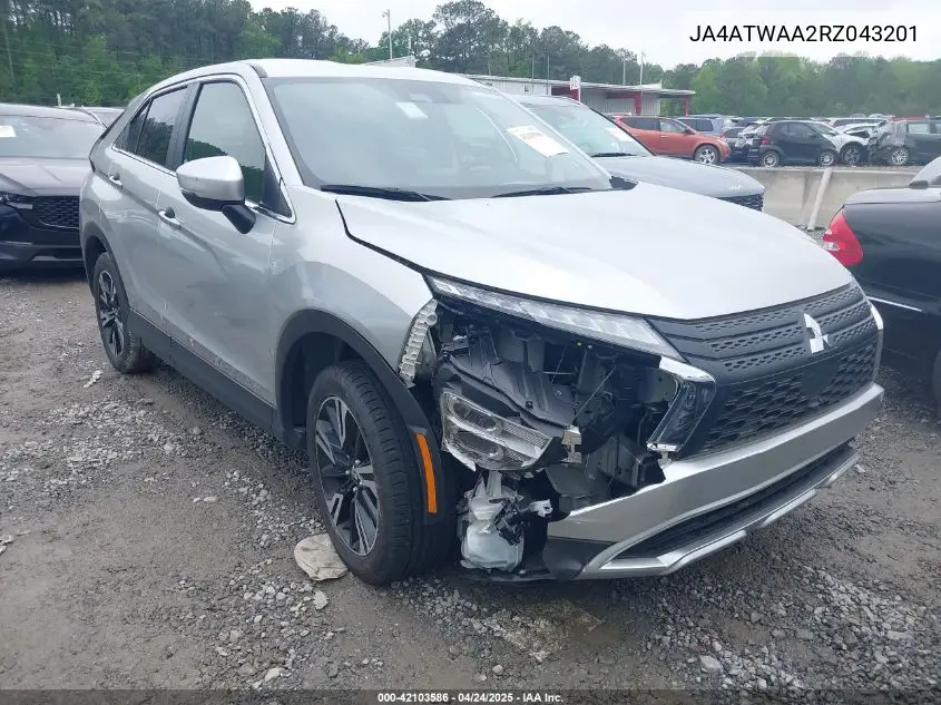 2024 Mitsubishi Eclipse Cross Se S-Awc/Sel S-Awc VIN: JA4ATWAA2RZ043201 Lot: 42103586
