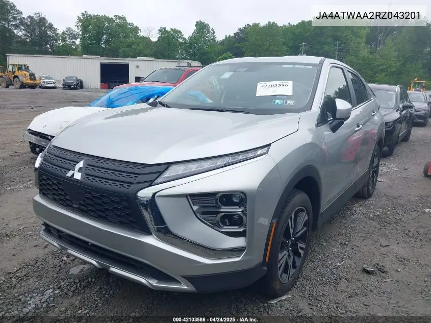 2024 Mitsubishi Eclipse Cross Se S-Awc/Sel S-Awc VIN: JA4ATWAA2RZ043201 Lot: 42103586
