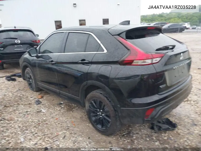 2024 Mitsubishi Eclipse Cross Le S-Awc VIN: JA4ATVAA1RZ035228 Lot: 42176384