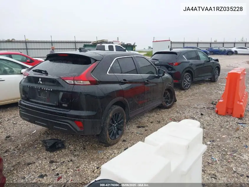 2024 Mitsubishi Eclipse Cross Le S-Awc VIN: JA4ATVAA1RZ035228 Lot: 42176384