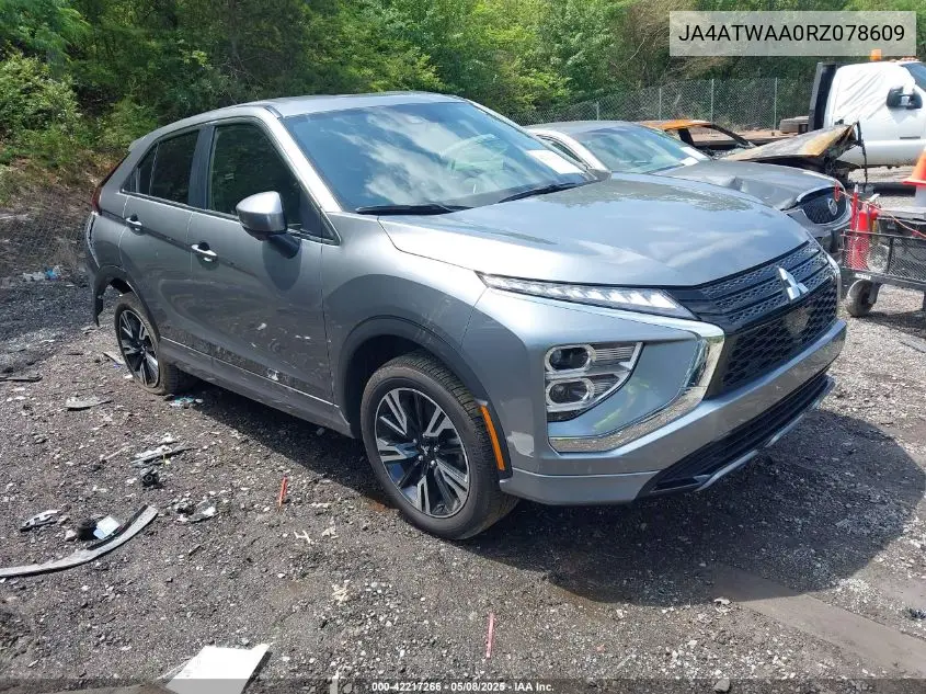 2024 Mitsubishi Eclipse Cross Se S-Awc/Sel S-Awc VIN: JA4ATWAA0RZ078609 Lot: 42217266